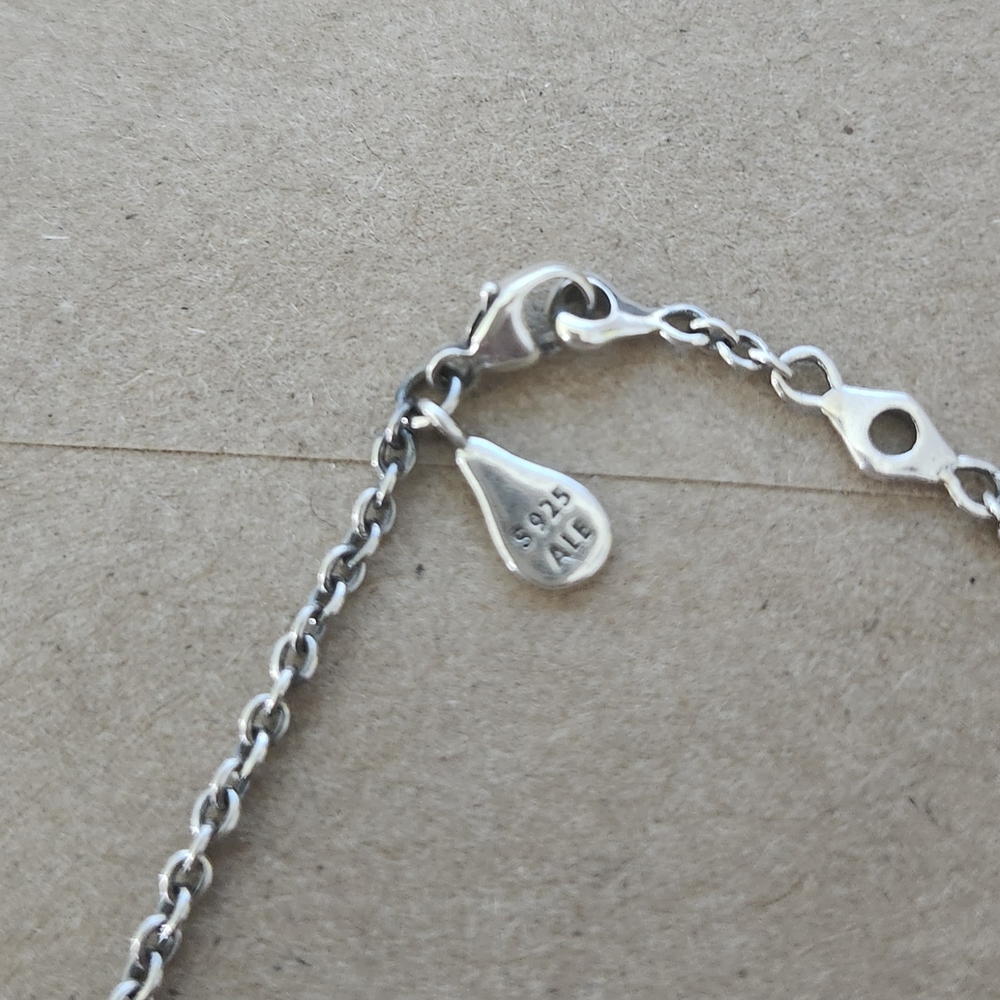 Pandora Silver Heart Charm Bracelet  Size 7.9in 20cm - Picture 4 of 4